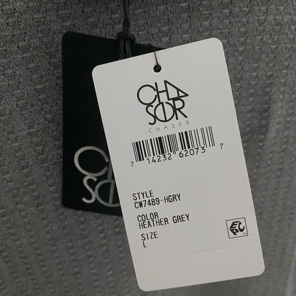 NWT Chaser Turtleneck Thermal Raglan Grey Revolve - Picture 7 of 11